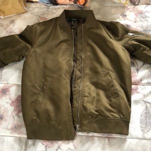 Green bomber jacket